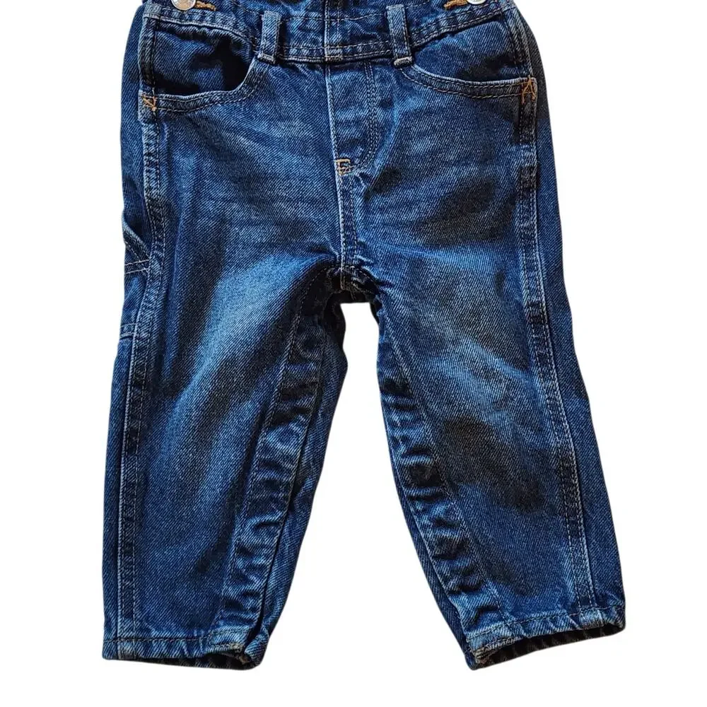 Old Navy Workwear Baby Boys Bib Overalls Size 18-24 Months Blue